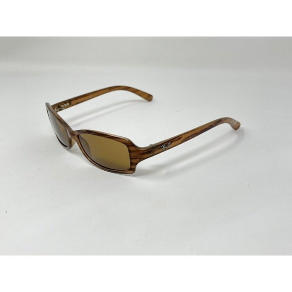 Ray Ban RB2130 938  Sunglasses Wrap Rectangular Brown Horn main image 5